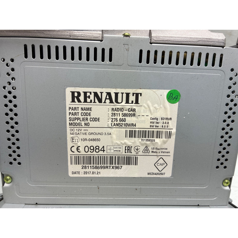Autoradio d'origine RENAULT CLIO 4 Photo n°1