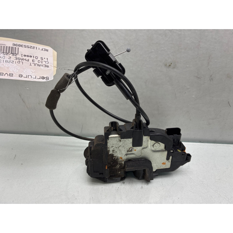 Serrure avant gauche RENAULT CLIO 3 Photo n°2