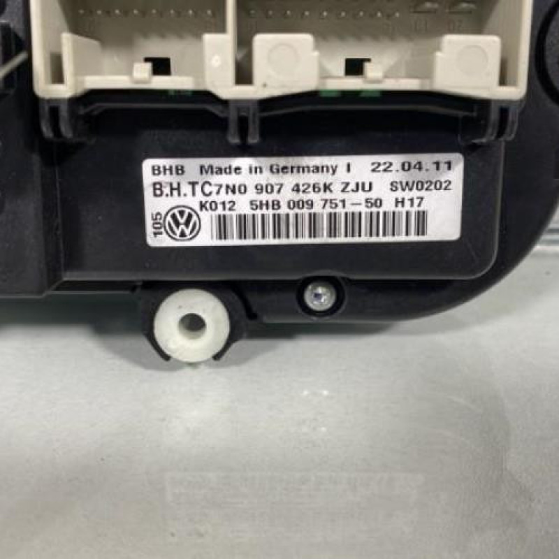 Commande chauffage VOLKSWAGEN GOLF 6 Photo n°3