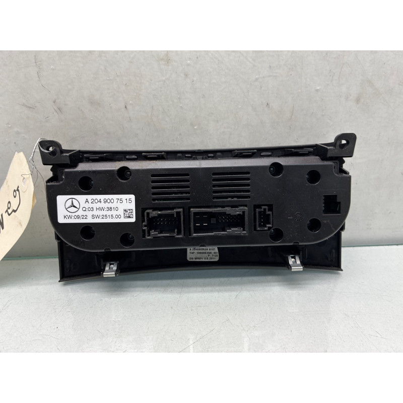 Commande chauffage MERCEDES CLASSE C 204 Photo n°3