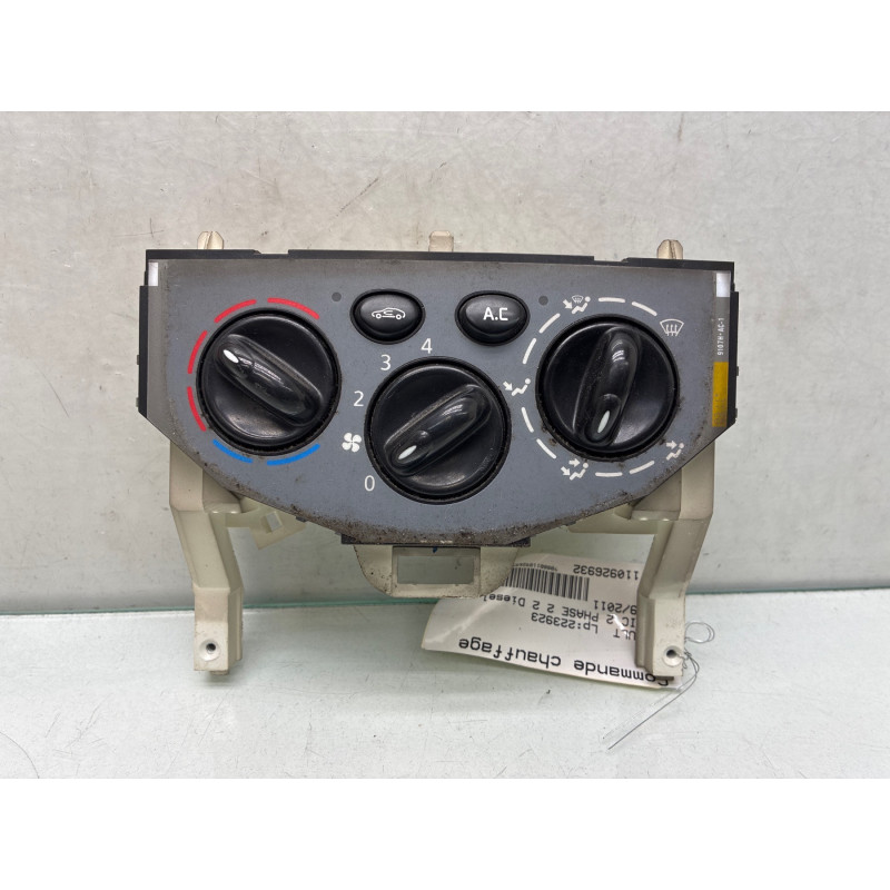 Commande chauffage RENAULT TRAFIC 2 Photo n°3