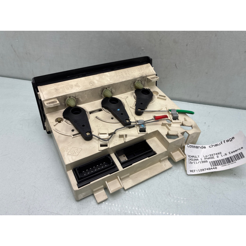 Commande chauffage RENAULT LAGUNA 1 Photo n°2