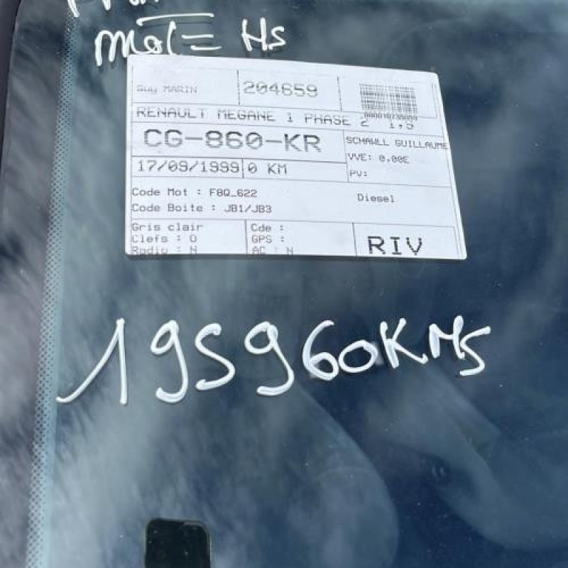 Leve vitre electrique avant droit RENAULT MEGANE 1 Photo n°14