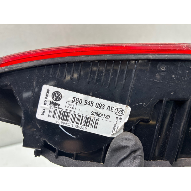 Feu arriere secondaire gauche (feux) VOLKSWAGEN GOLF 7 Photo n°5
