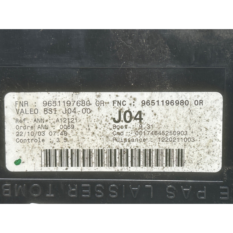Boitier BSI PEUGEOT 307 Photo n°5