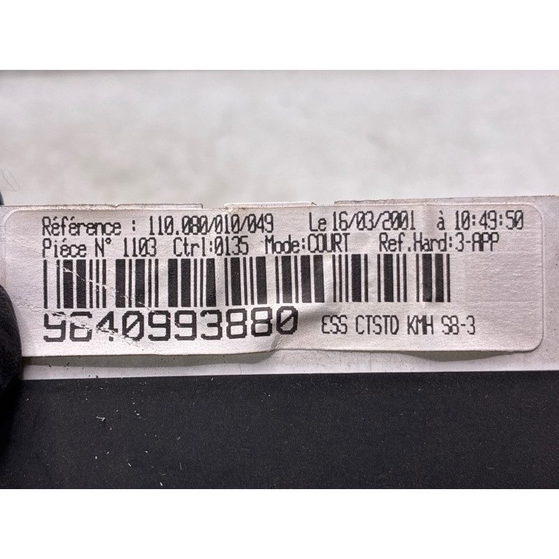 Compteur CITROEN SAXO Photo n°3
