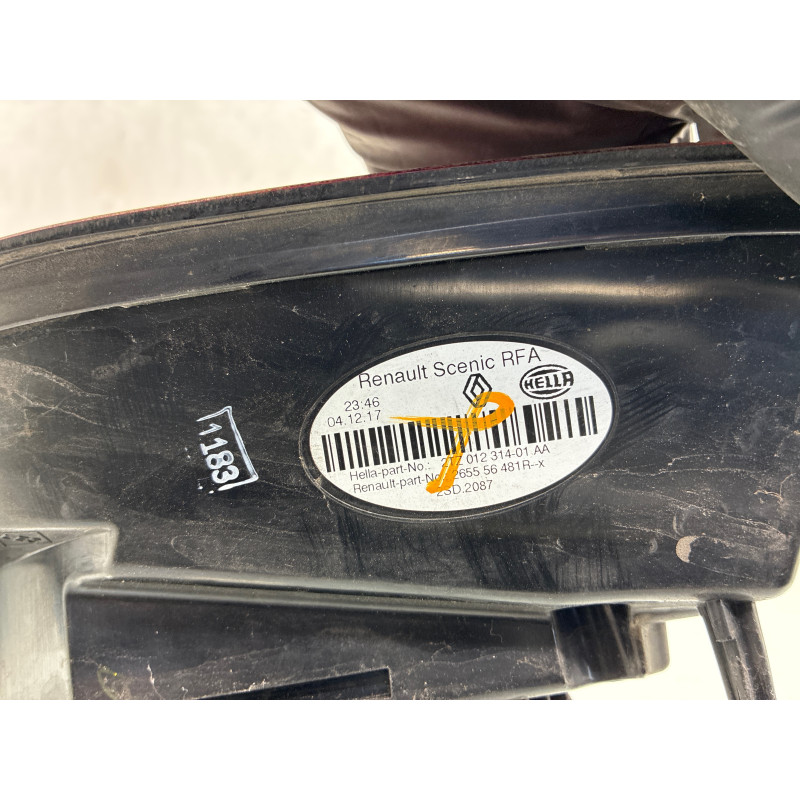 Feu arriere secondaire gauche (feux) RENAULT GRAND SCENIC 4 Photo n°4