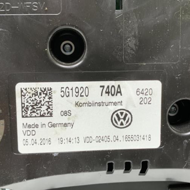 Compteur VOLKSWAGEN GOLF 7 Photo n°5