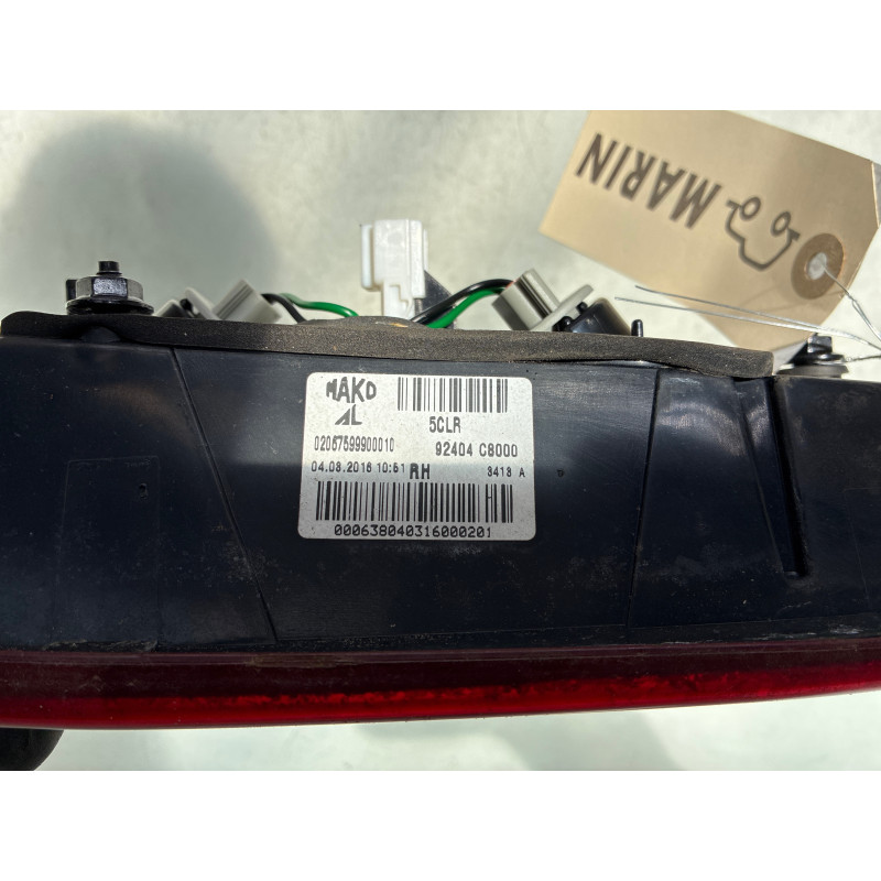 Feu arriere secondaire droit (feux) HYUNDAI I 20 2 Photo n°4