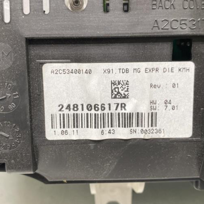 Compteur RENAULT LAGUNA 3 Photo n°4