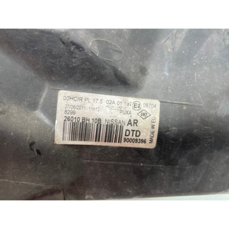 Optique avant principal droit (feux)(phare) NISSAN NOTE 1