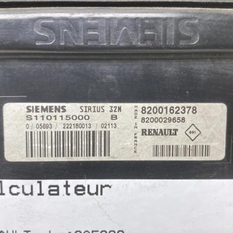 Calculateur RENAULT CLIO 2 Photo n°2