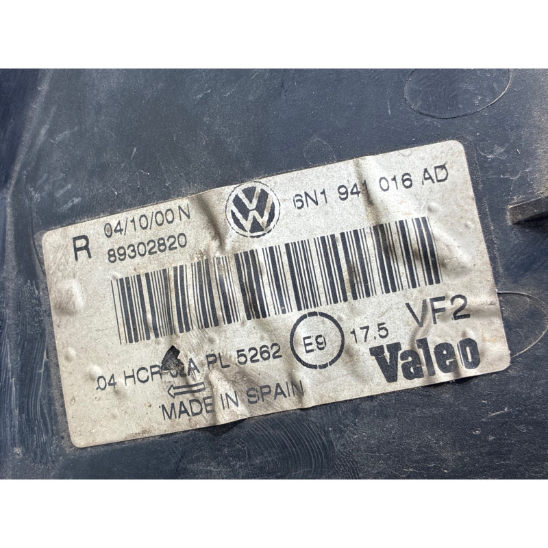 Optique avant principal droit (feux)(phare) VOLKSWAGEN POLO 3 Photo n°4