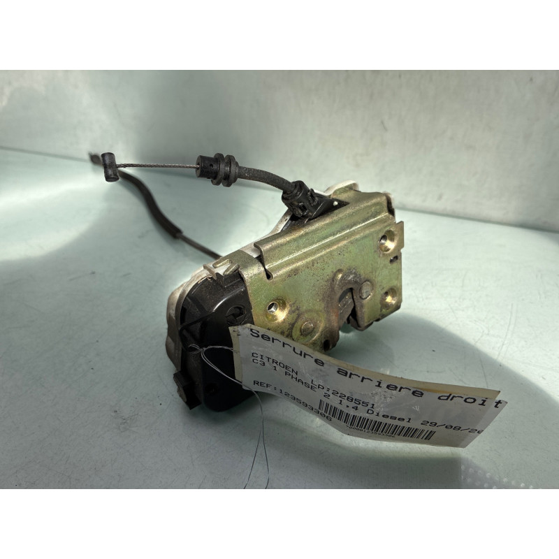 Serrure arriere droit CITROEN C3 1 Photo n°3