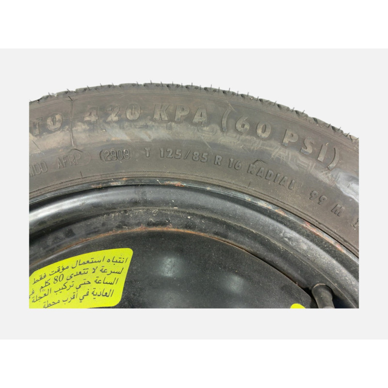 Roue de secours PEUGEOT 308 1 Photo n°2