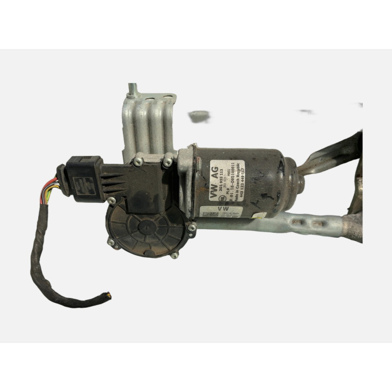 Moteur essuie glace avant VOLKSWAGEN POLO 6 Photo n°2