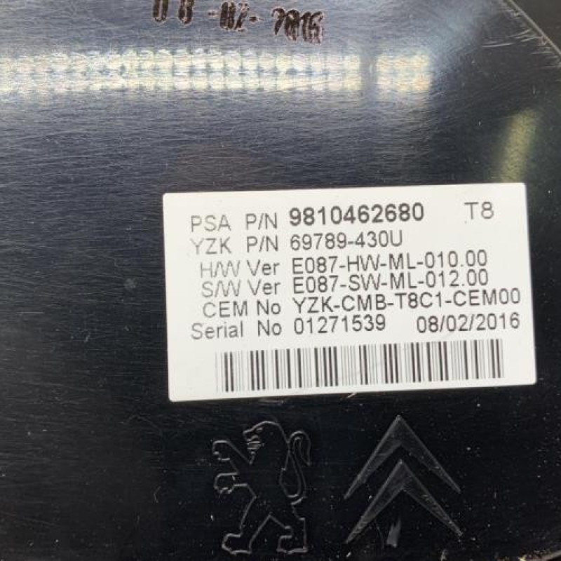 Compteur PEUGEOT 5008 1 Photo n°4