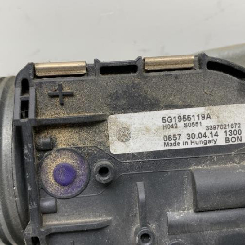 Moteur essuie glace avant VOLKSWAGEN GOLF 7 Photo n°5