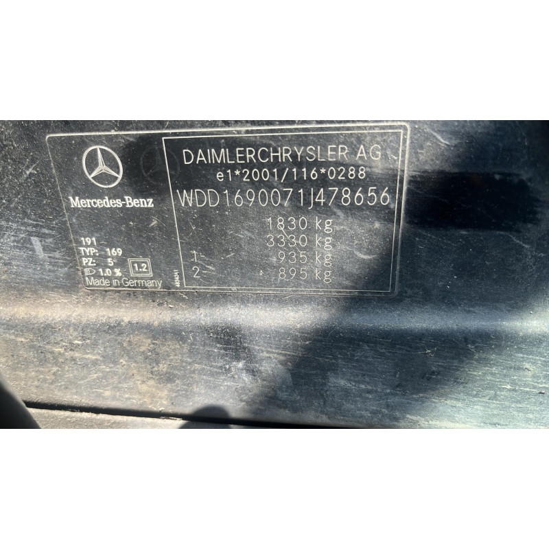 Porte arriere gauche MERCEDES CLASSE A 169 Photo n°7
