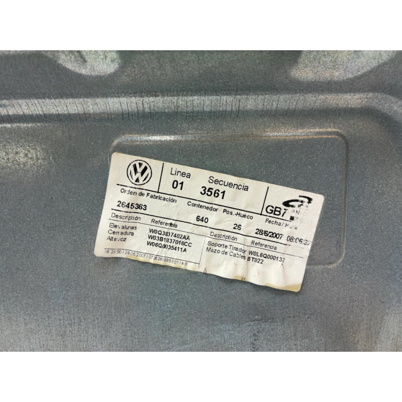 Leve vitre electrique avant droit VOLKSWAGEN POLO 4 Photo n°2