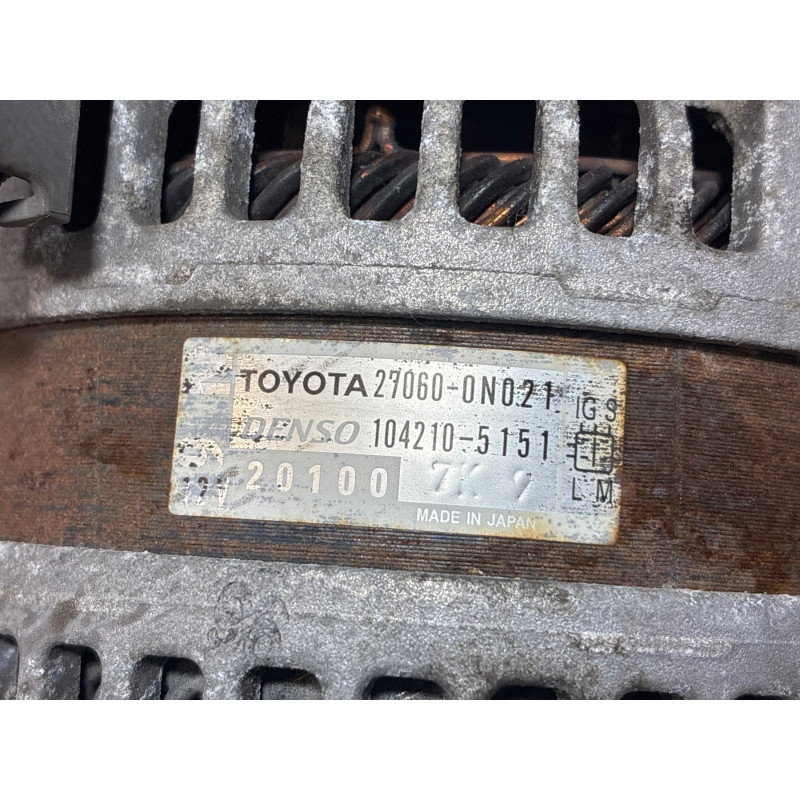 Alternateur TOYOTA AURIS 1 Photo n°3