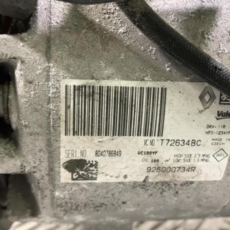 Compresseur clim RENAULT CLIO 4 Photo n°6