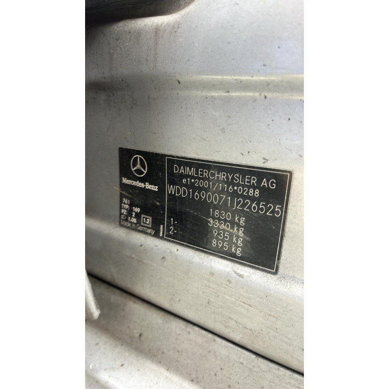 Porte arriere gauche MERCEDES CLASSE A 169 Photo n°14
