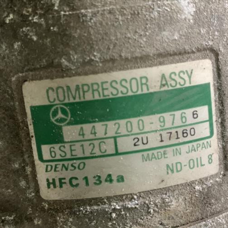 Compresseur clim MERCEDES CLASSE A 168 Photo n°6