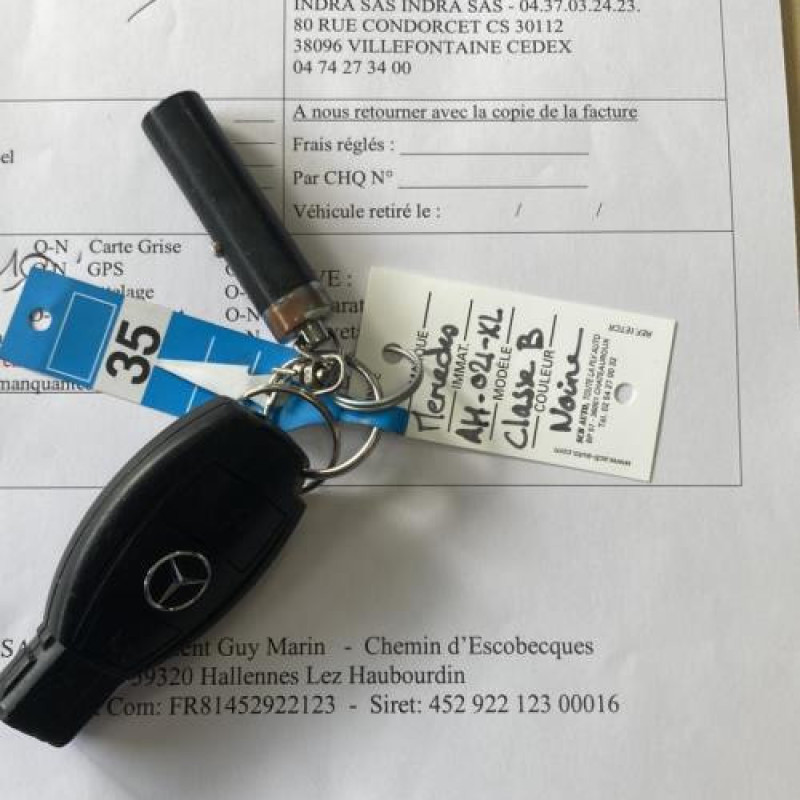 Pretensionneur de ceinture arriere gauche MERCEDES CLASSE B 245 Photo n°14