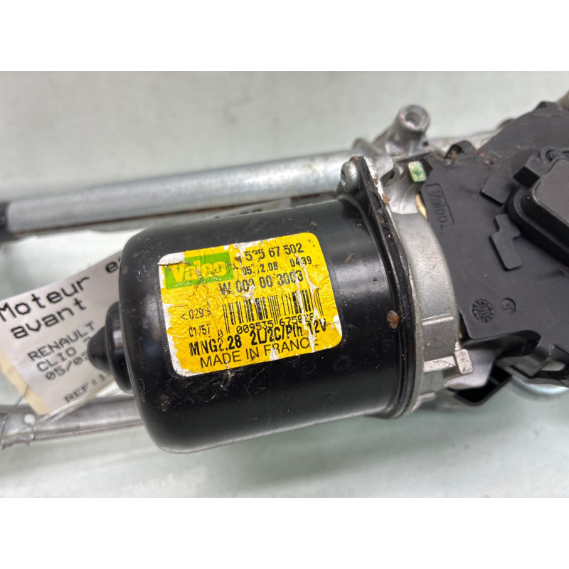 Moteur essuie glace avant RENAULT CLIO 3 Photo n°3