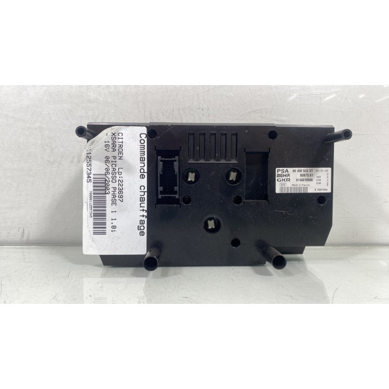 Commande chauffage CITROEN XSARA PICASSO Photo n°4