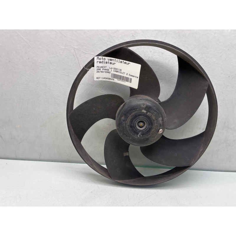 Moto ventilateur radiateur PEUGEOT 206 Photo n°3