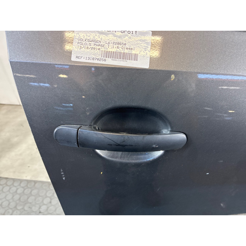 Porte avant droit VOLKSWAGEN POLO 5 Photo n°3