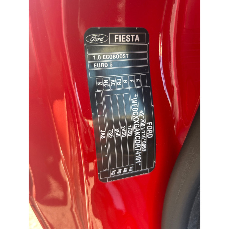FORD FIESTA 6 PHASE 2 1.0i - 12V TURBO Photo n°12