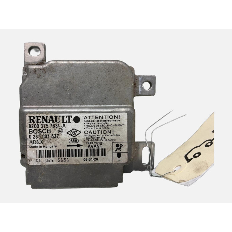 Boitier air bag RENAULT CLIO 2 CAMPUS Photo n°1