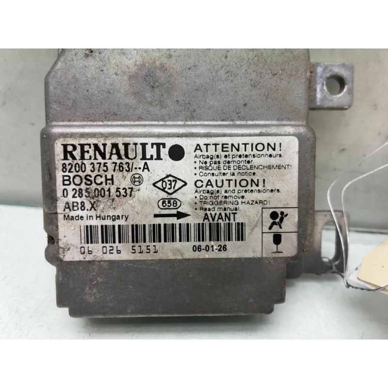 Boitier air bag RENAULT CLIO 2 CAMPUS Photo n°2