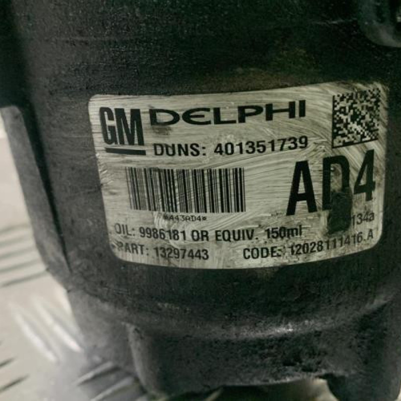Compresseur clim OPEL ASTRA H Photo n°5