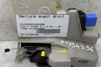 Serrure avant droit VOLKSWAGEN POLO 4