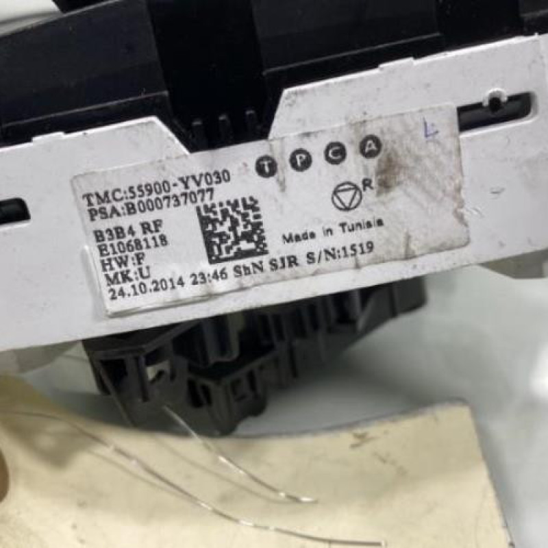 Commande chauffage PEUGEOT 108 Photo n°3