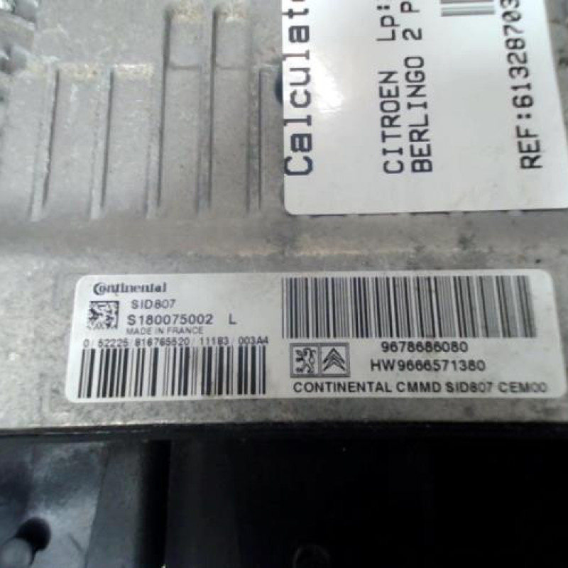 Calculateur CITROEN BERLINGO 2 Photo n°3