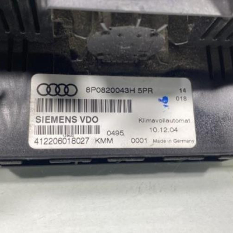 Commande chauffage AUDI A3 2 Photo n°3