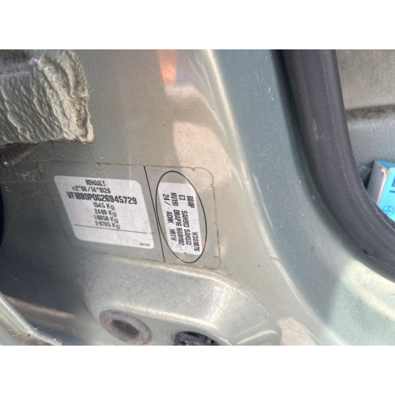 Poignee interieur arriere droit RENAULT CLIO 2 Photo n°17