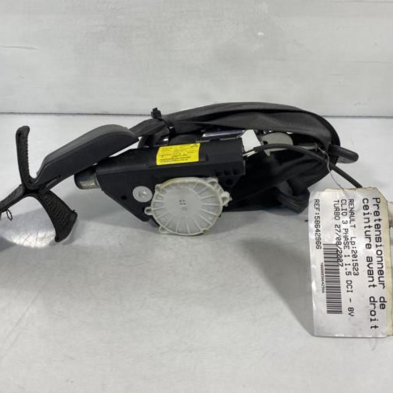 Pretensionneur de ceinture avant droit RENAULT CLIO 3 Photo n°1
