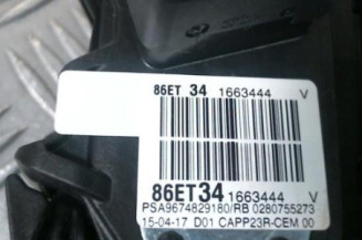 Pedale d'accelerateur PEUGEOT 308 2