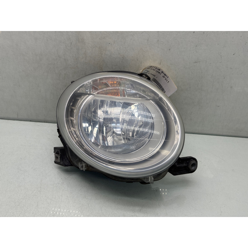 Optique avant principal droit (feux)(phare) FIAT 500 2 Photo n°2