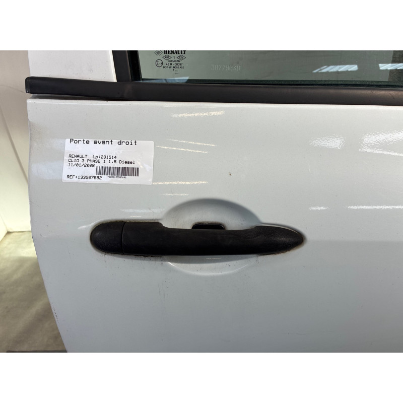 Porte avant droit RENAULT CLIO 3 Photo n°3