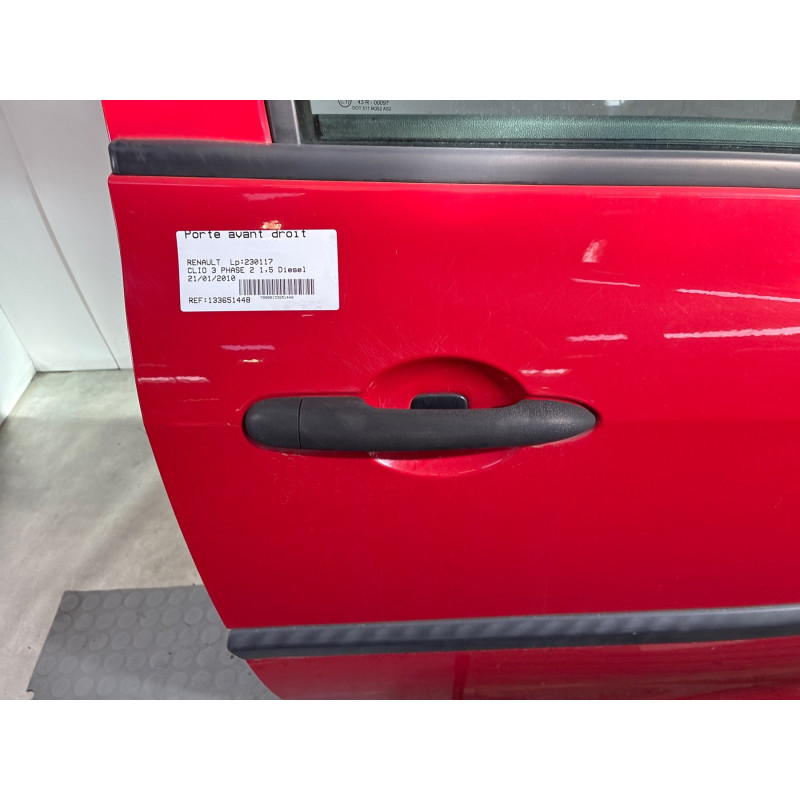 Porte avant droit RENAULT CLIO 3 Photo n°3