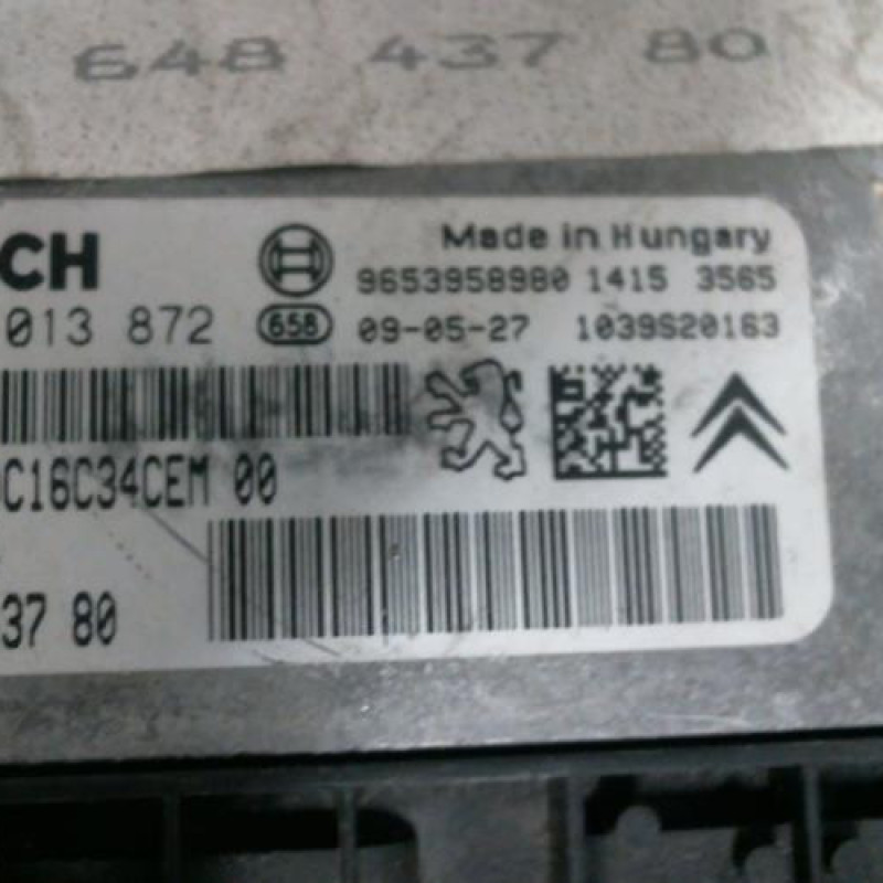 Calculateur PEUGEOT 308 1 Photo n°3