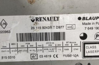 Autoradio d'origine RENAULT MEGANE 3