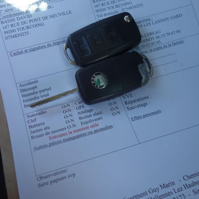 Porte arriere gauche SKODA FABIA 1 Photo n°15